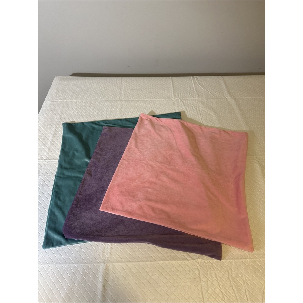 Miulee Velvet Pillow Covers Lot 3 Pastel Decorative Throw Zipper Square